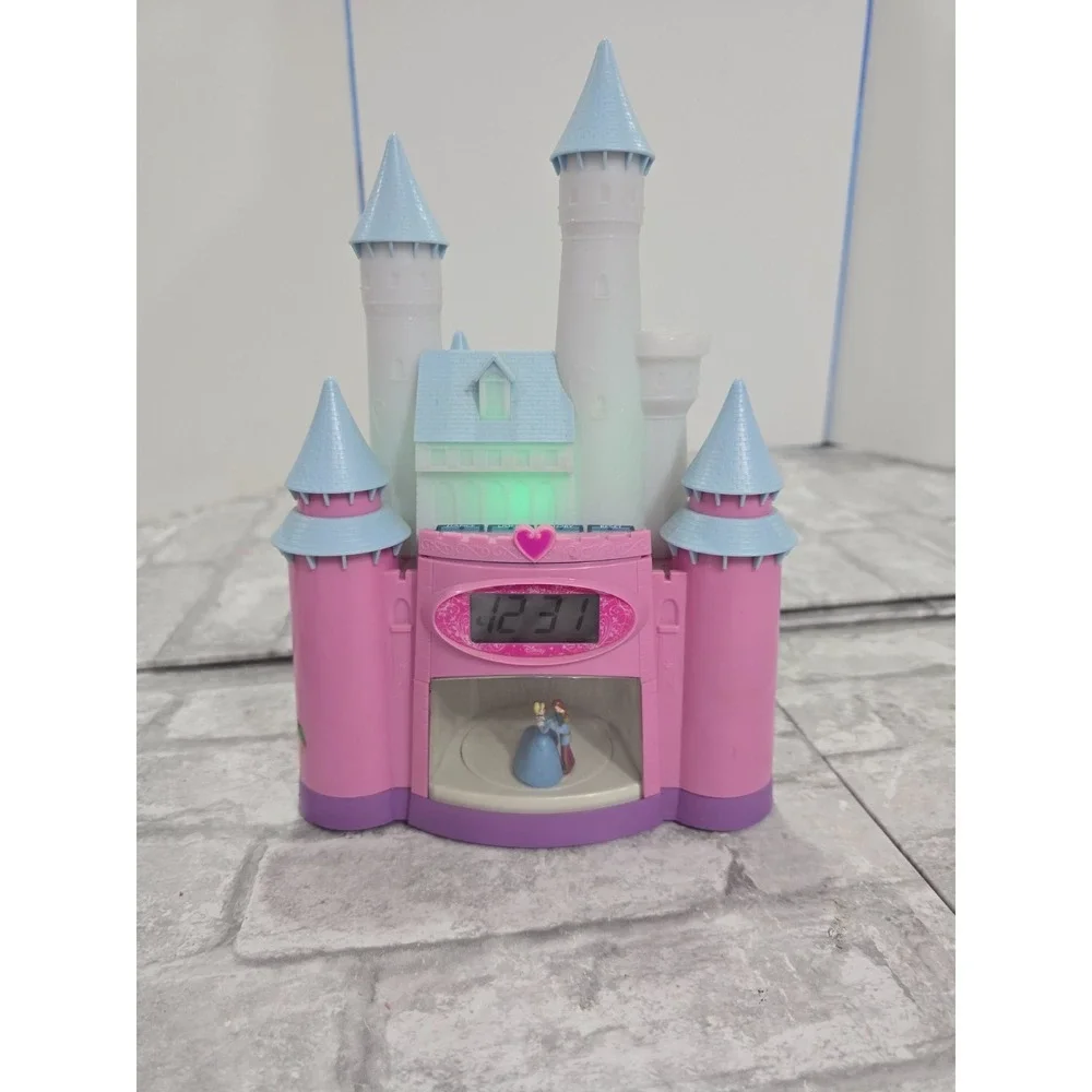 Disney Princess Cinderella Magical Storyteller Alarm Clock Night Sounds VIDEO